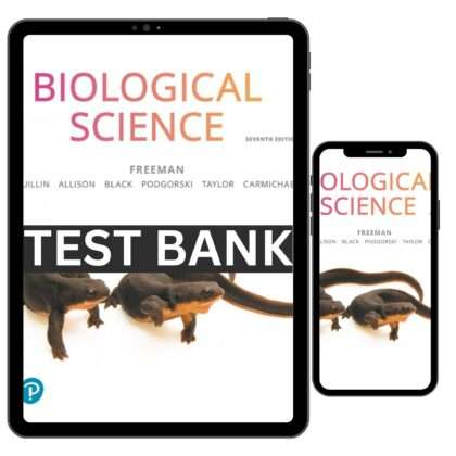 Complete Test Bank for Biological Science 7th Edition