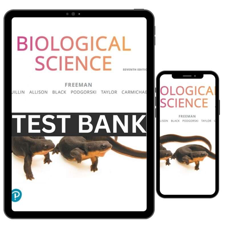 Complete Test Bank for Biological Science 7th Edition