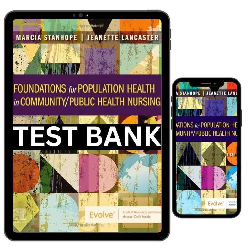 Foundations for Population Health in Community Public Health Nursing 6th Complete Test Bank