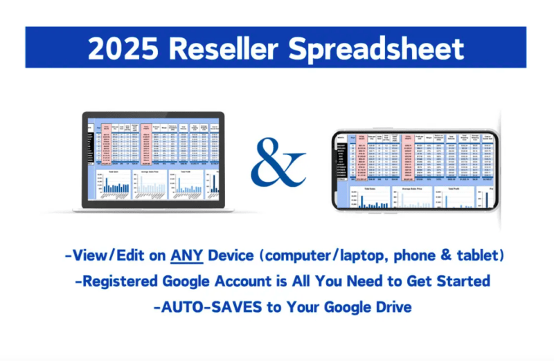 2025 Basic Reseller Spreadsheet - Image 2