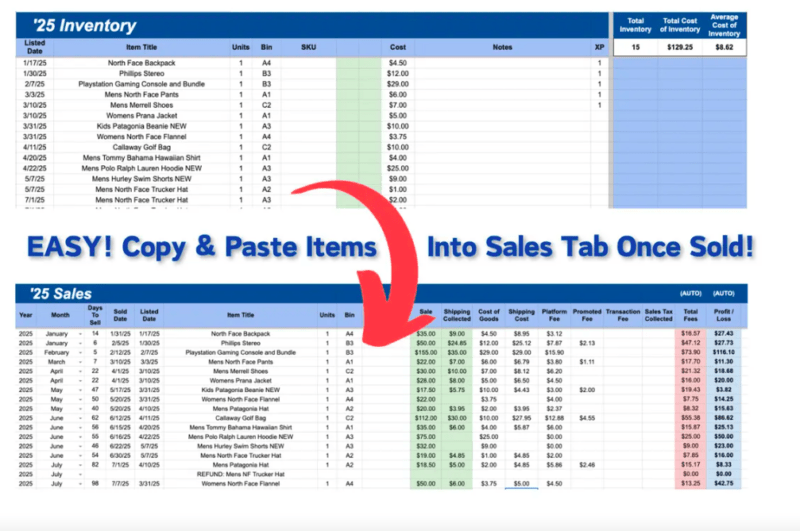 2025 Basic Reseller Spreadsheet - Image 4